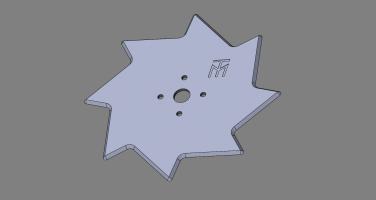 Noz silaznog kombajna-zvezda