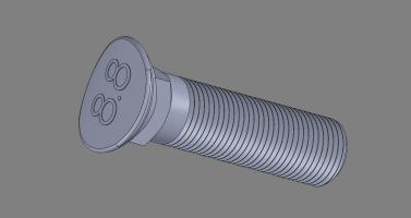 Vijak kopljaste motike M10x38