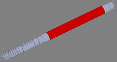 Osovina freze fi40x598